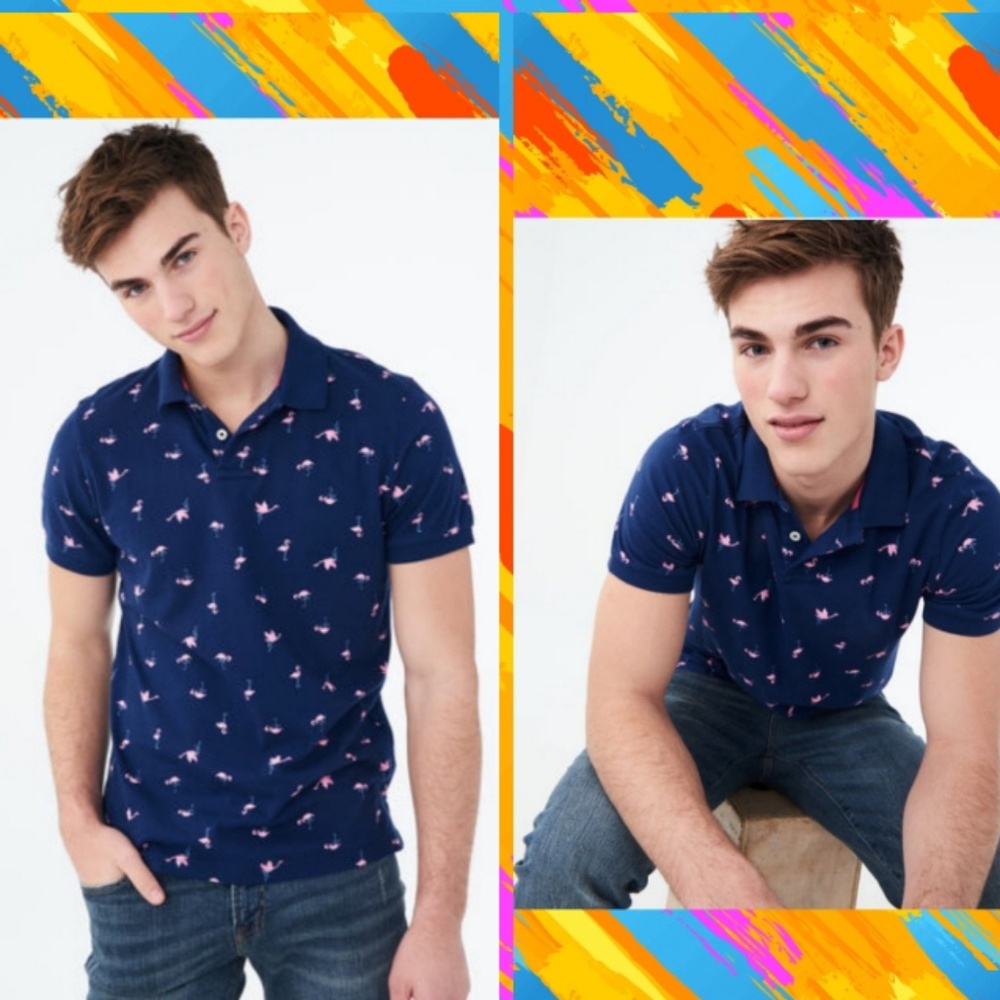 FLAMINGO JERSEY POLO

Seaside blue